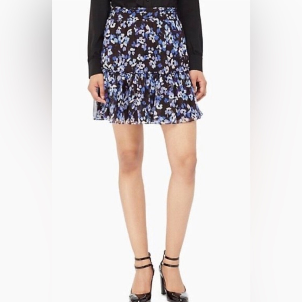 Kate Spade Silk Hydrangea Skirt